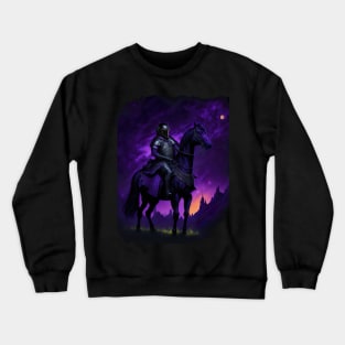 "Warrior of the Night: A Magical Warrior Embracing Splendor" Crewneck Sweatshirt